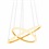 Pendente Space Orbital Double 39w 3k 40cm Bivolt Branco E Dourado - Bronzearte 