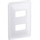 Placa para 2 Postos Separados Zeffia 4x2'' Branca - Pial Legrand