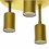 Plafon em Alumínio Redondo para 3 Lâmpadas 1503 Dourado - Pantoja & Carmona