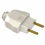 Plugue Macho 2 Polos 10a 250v Branco - WEG