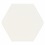 Porcelanato Esmaltado Natural Borda Bold Rima Hexa White 17,4x17,4cm Caixa com 10 Unidades - Portinari 