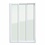 Porta Correr Itec com 3 Folhas Vidro Liso Temperado em Pvc 210x200cm Branca - Brimak