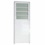 Porta Esquerda com Basculante E Vidro em Alumínio Linha 25 210x86cm Branca - Brimak