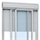Porta Integrada Veneziana em Alumínio 110v 237x150cm Branca - Sasazaki