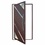 Porta Pivotante Direita Oasis Super 2 com Lambri E Puxador em Alumínio 210x100cm Corten - Brimak