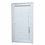 Porta Pivotante Direita Tecplus 100 com Lambri em Pvc 216x100cm Branca - Brimak