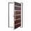 Porta Pivotante Esquerda Premium Super 25 com Lambri E Puxador em Alumínio 210x120cm Mix Corten - Brimak