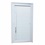 Porta Pivotante Esquerda Tecplus 100 com Lambri em Pvc 216x100cm Branca - Brimak