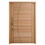 Porta Pivotante Seleta Eucalipto 210x120cm Natural - Cruzeiro