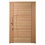 Porta Pivotante Solar Eucalipto 210x120cm Natural - Cruzeiro