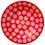 Prato Fundo em Cerâmica Daily Floreal Renda 23cm Vermelho - Oxford